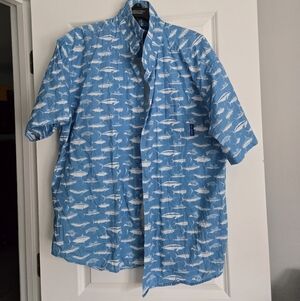 Guy Harvey Men's Button Down Shirt  2xl Marine Life